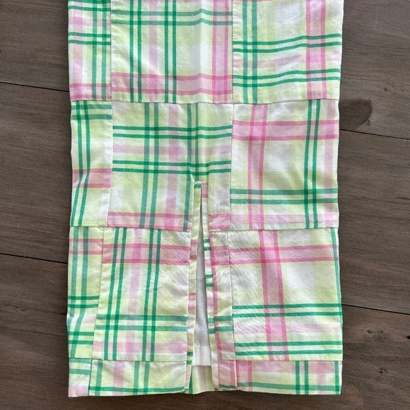 Lilly Pulitzer Madras Summer Pants Defined! Pinks + Greens + White Sz 6 - Picture 6 of 16